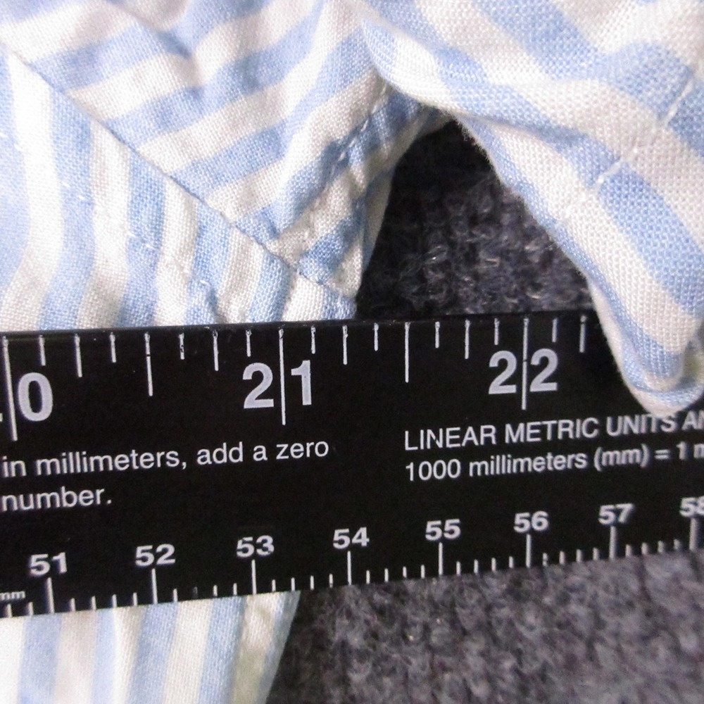 Duvin Shirt Mens Large Blue Stripe Short Sleeve Dolphin Girl Graphic Button Up - Picture 6 of 8